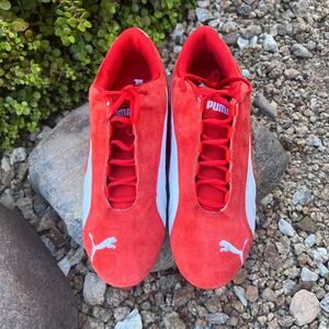 Puma SF Repli Cat Low Shoes 300617 Ferrari New Team Red-White Men's Size 12